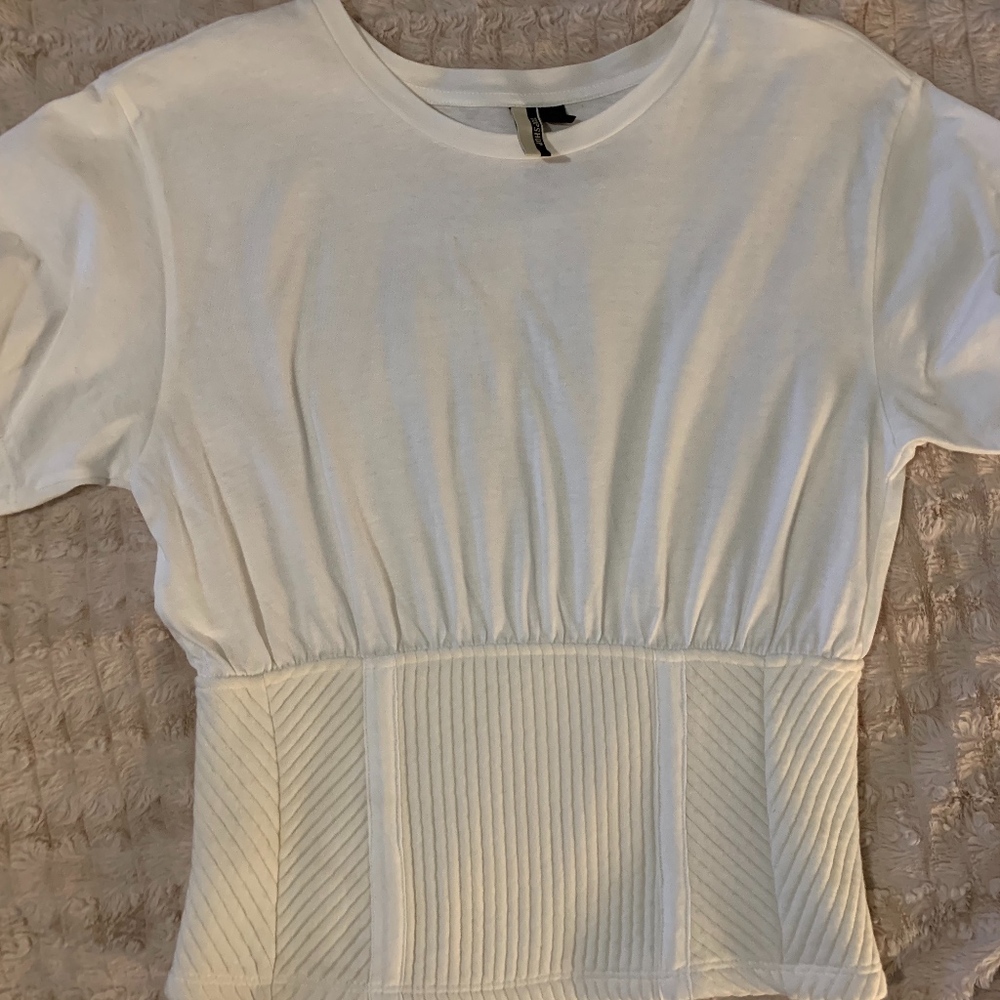 Topshop White Corset Top
